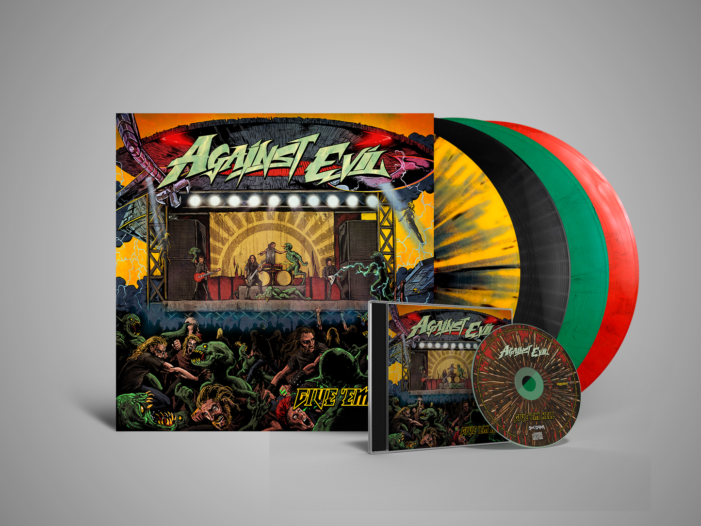Against Evil - Give 'em Hell (CD / Vinyl Bundle)